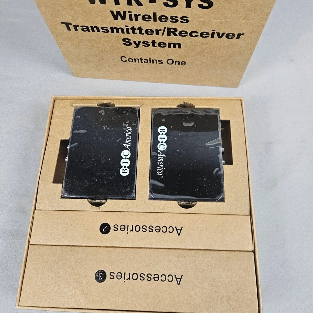 BIC America WTR-SYS Wireless Transmitter Receiver System for Subwoofers Audio
